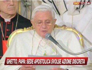 Visita di Papa Benedetto XVI in Sinagoga a Roma: l’intervento di Papa Benedetto XVI